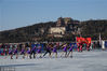 2019年1月20日，北京，曾亮相电视剧《甄嬛传》的八旗冰嬉队带来《冰魂》表演，再现了中国传统的冰嬉运动场景，获得掌声阵阵。