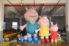 2019年1月22日，浙江省嘉兴市一家气模玩具工厂里，工作人员正在加紧赶制一批卡通猪形象的订单。