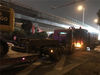 2019年10月10日晚，江苏无锡，312国道上海方向锡港路上跨桥路段出现桥面垮塌，现场有多辆轿车被压，具体伤亡情况不详。救援车辆已抵达现场。