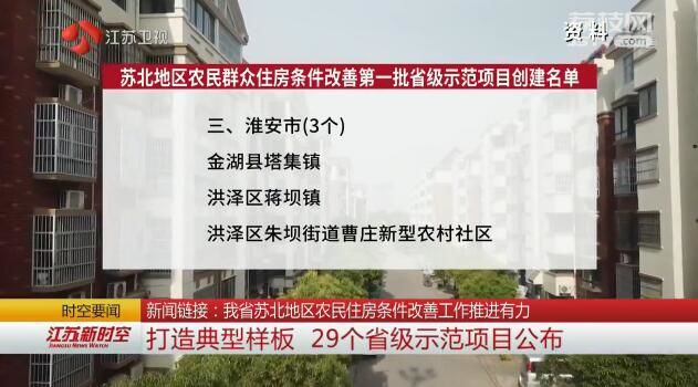 新闻链接：江苏苏北地区农民住房条件改善工作推进有力