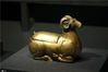 2019年10月4日报道，《与天久长——周秦汉唐文化与艺术特展》在清华大学艺术博物馆举行。西汉，青铜羊形灯。