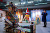 2019年11月21日，南京，“匹诺曹在南京——废品中的艺术”活动现场。
