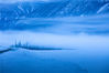 2019年2月17日，新疆，冬季的喀纳斯湖神仙湾。杨德军/视觉中国