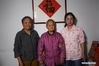 Photo taken on Nov. 7, 2019 shows the survivor of the Nanjing Massacre Guan Shunhua posing for a photo with her daughter Liu Yufang and her grandson's wife Ou Liuling at home. This year marks the 82nd anniversary of the Nanjing Massacre, in which more than 300,000 Chinese were killed by the Japanese invaders who occupied Nanjing on Dec. 13, 1937, marking the start of six weeks of destruction, pillage, rape and slaughter in the city. By Dec. 12, 2019, the number of registered survivors of the massacre has decreased to 78. Reporters from Xinhua spent many years to look for the survivors of Nanjing Massacre and record their current lives. (Xinhua/Ji Chunpeng)