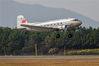 2019年12月4日，广州，DC-3复古涂装飞机。