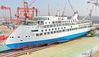 Photo taken on March 12, 2019 shows the first China-made cruise ship for polar expeditions, in Haimen, east China's Jiangsu Province. 
Sunstone, the world's leading provider of expedition vessels, has ordered 10 of the cruise liners from the Chinese shipbuilder.

The shipbuilding started in March 2018. Niels-Erik Lund, president and CEO of Sunstone, said the progress has been going well, which represents China's superb management in the shipbuilding industry.