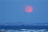 2019年3月21日，山东烟台海滨，今年的第三次也是最后一次“超级月亮”现身天宇。