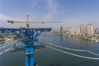 庞公大桥为三塔式悬索桥，跨越汉江连接湖北省襄阳市的襄城与樊城，大桥全长约2.6公里，桥面设计为双向6车道，设计时速为60公里。大桥建成后将成为汉江首座、世界上第四座三塔式悬索桥。 
