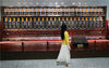 2019年5月17日，江苏南通，中国珠算博物馆紫檀算盘厅的紫檀木大算盘，这个巨型紫檀木算盘连底座长8.23米，高2.58米，重2.6吨，共有算珠175颗，每颗重6.3公斤。视觉中国 