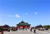 2019年5月21日，农历“小满”，北京天气晴好，天坛公园在湛蓝天空映衬下，美景如画。当日北京空气质量为一级优。
