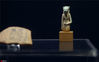  2019年5月25日，天津博物馆，法老的国度——古埃及文明展。赛克麦特女神护身符，彩釉陶器，末朝时期（公元前712-332年）。