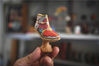 2019年6月1日，济南，彭仕增最新创作的微型鞋代表作品“一打一路”。