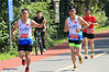 Over 300 people joined a half-marathon race named after the Ancient Weir of Hongze Lake in Hongze District, Huai’an City, on June 23, which also marked the Olympic Day Run.（jschina.com.cn）