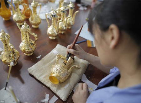 独家：实拍南京金陵金箔制作过程 全程手工堪称一绝