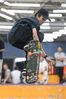Luiz Francisco of Brazil competes during the men's final at the 2019 International Skateboarding Open in Nanjing, east China's Jiangsu Province on July 19, 2019. 