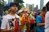 2019年8月17日，香港各界人士在金钟添马公园举行“反暴力、救香港”集会。Billy H.C. Kwok/视觉中国