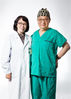 Lang Jinghe (R), academician of Chinese Academy of Engineering and chief physician of gynaecology and obstetrics department, and his wife Hua Guiru, chief physician of physical medicine rehabilitation department, pose for a photo at their work place of the Peking Union Medical College Hospital in Beijing, capital of China, Aug. 16, 2019.