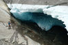 当地时间2019年8月21、22日，瑞士贝特默阿尔卑，阿莱奇冰川正在消融。