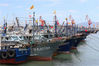 2019年8月24日，厦门，船舶在高崎渔港避风。