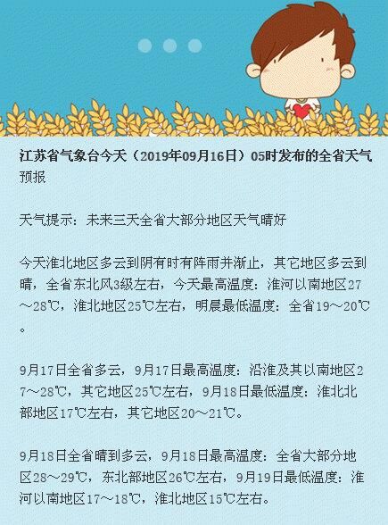 未来三天全省大部分地区天气晴好