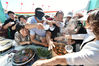 9月19日上午，江苏常州，2019中国·金坛农民丰收节暨长荡湖开捕节在长荡湖水城露营基地正式启动。