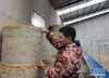 1月7日，时光庭在准备喂羊的草料。新华社记者 韩晓雨 摄