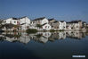 Photo taken on Oct. 17, 2020 shows the scenery of Kaixiangong Village in Wujiang District of Suzhou, east China's Jiangsu Province. Through years of development, Kaixiangong Village has developed from a hamlet with the per capita income of about 110 yuan (about 16.4 U.S. dollars) in the year of 1978 into a countryside with the per capita disposable income reaching 35,800 yuan (5,344.9 U.S. dollars) in 2019. (Xinhua/Yang Lei)