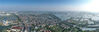 Aerial panoramic photo taken on Oct. 17, 2020 shows the scenery of Kaixiangong Village in Wujiang District of Suzhou, east China's Jiangsu Province. Through years of development, Kaixiangong Village has developed from a hamlet with the per capita income of about 110 yuan (about 16.4 U.S. dollars) in the year of 1978 into a countryside with the per capita disposable income reaching 35,800 yuan (5,344.9 U.S. dollars) in 2019. (Xinhua/Yang Lei)