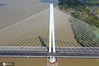 2020年10月8日，江苏南京，国庆假期间，南京长江第五大桥主桥荷载试验顺利完成，标志着南京长江第五大桥建设又取得了阶段性胜利。