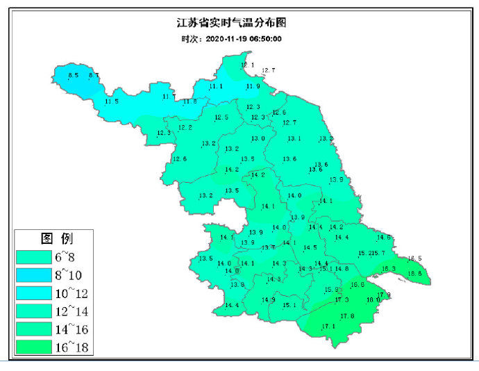 破纪录■防寒保暖要到位哦～ 今天气温大跳水狂跌10℃！未来三天江苏早晨气温较低