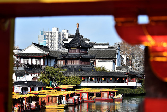 南京夫子庙、老门东景区恢复开放 游客稀少