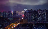 2020年2月27日晚，伴随着清新的春雨，陕西西安的万家灯火在这雨夜晚显得分外美丽。

