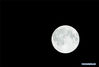 A super moon is pictured in Beijing, capital of China, March 10, 2020. (Xinhua/Chen Jianli)