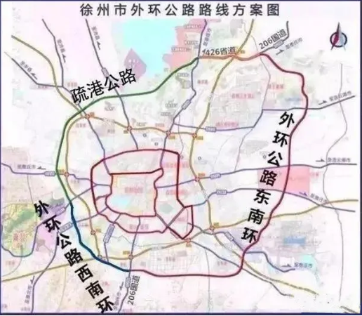 徐州"五环路"正在建设中 预计2021年底建成通车