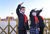 2020年4月4日，北京，天安门降半旗哀悼。据了解，为表达全国各族人民对抗击斗争中牺牲烈士和逝世同胞的深切哀悼，国务院发布公告，2020年4月4日举行全国性哀悼活动。罗恒/IC photo