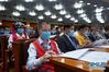 5月21日，中国人民政治协商会议第十三届全国委员会第三次会议在北京人民大会堂开幕。这是委员们在认真听会。 新华社记者 邢广利 摄