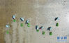 　这是5月22日拍摄的农民在宁安市渤海镇上官地村一块稻田中插秧（无人机照片）。 近日，黑龙江省水稻种植区全面开展插秧工作。在响水大米产地黑龙江省宁安市，今年计划播种水稻面积27.6万亩，目前全市水稻插秧已接近尾声。 新华社记者王建威摄