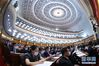 5月25日，十三届全国人大三次会议在北京人民大会堂举行第二次全体会议。 新华社记者 鞠鹏 摄