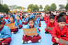 2020年5月29日，江苏省如皋市外国语学校附属幼儿园的小朋友正在绘声绘色地诵读国学经典。