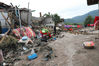 2020年6月28日，四川冕宁，强降雨造成的灾害现场。