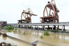 2020年7月12日，江苏南京，长江下关段，江水全面超警戒水位。