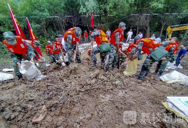 投入|武警江苏总队官兵紧急投入长江支流抗洪抢险|荔枝军事