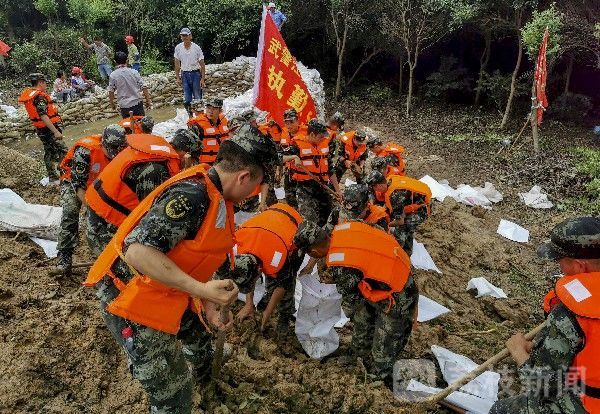 投入|武警江苏总队官兵紧急投入长江支流抗洪抢险|荔枝军事