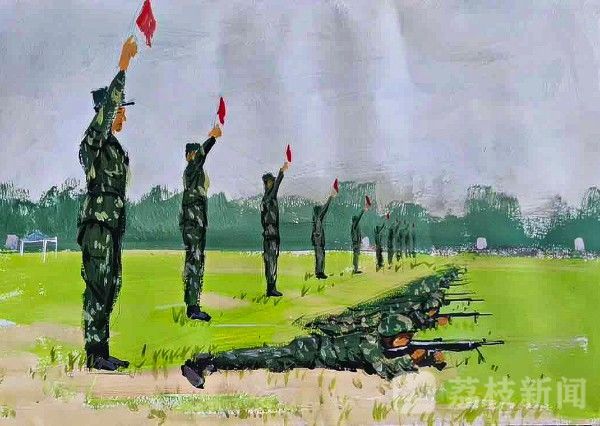 军旅|用画笔定格那些难忘的军旅瞬间|荔枝军事