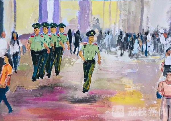 军旅|用画笔定格那些难忘的军旅瞬间|荔枝军事