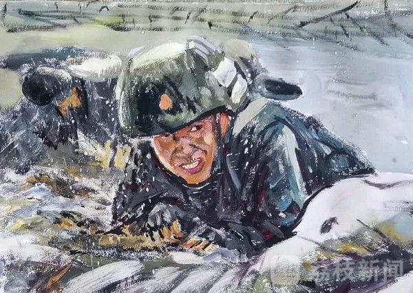 军旅|用画笔定格那些难忘的军旅瞬间|荔枝军事