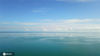 2020年8月5日，青海湖水天一色的美景，让人陶醉身心，让人充满想象，让人净化心灵。青海湖位于中国青海省内青藏高原的东北部，是中国最大的湖泊，也是中国最大的咸水湖、内流湖。减影/IC photo