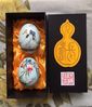 A pair of eggs featuring traditional Chinese paintings created by Ruan Hailin. [Photo/ntfabu.com]
