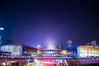 2020年9月15日，山东济南奥体育中心东荷体育馆流光溢彩，迎接首届中国国际文化旅游博览会开幕。
