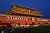 2020年9月22日，北京，国庆临近天安门城楼夜景璀璨夺目，节日气氛越来越浓。来源：IC photo 青春/IC photo